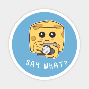 Say what? - pun life Magnet